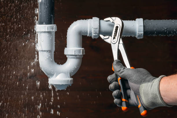 Professional Leak Detection technician working in New Munich, MN